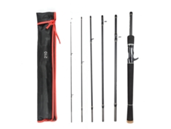 Caña De Pescar Ultraligera 6 Piezas Spinning/casting Para Viajes Con Bolsa De Almacenamiento