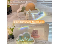 2026-kit De Materiales Para Lámpara De Noche Espejo Tulipán Diy Lámpara De Mesa Decorativa Nube Para Dormitorio Regalo Para Niñas