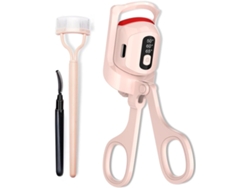 Curler De Pestañas Calentado, Pantalla De Temperatura Curler De Pestañas Calentado Con Herramienta Separadora Y Cepillo (rosa)