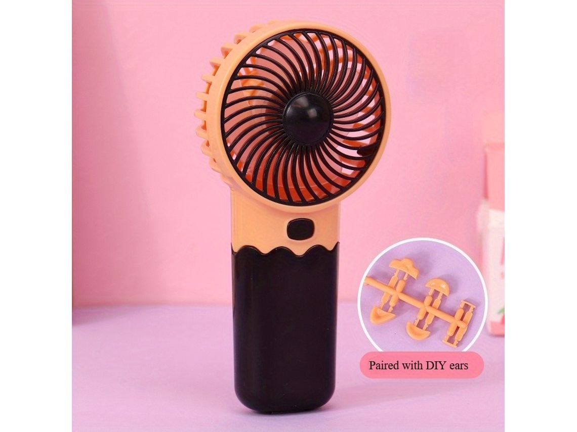 Este Ventilador Portátil, Ligero Y Compacto, Funciona Con Pilas. Su Diseño Moderno Y Elegante Lo Hace Ideal Para Oficinas Al Aire Libre.