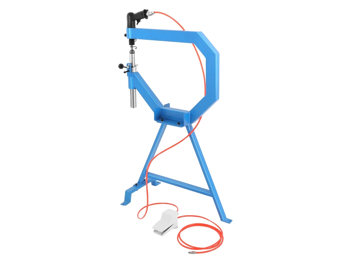 Martillo neumático para cepillar hierro, diseño ergonómico, varios tamaños de yunque, azul.