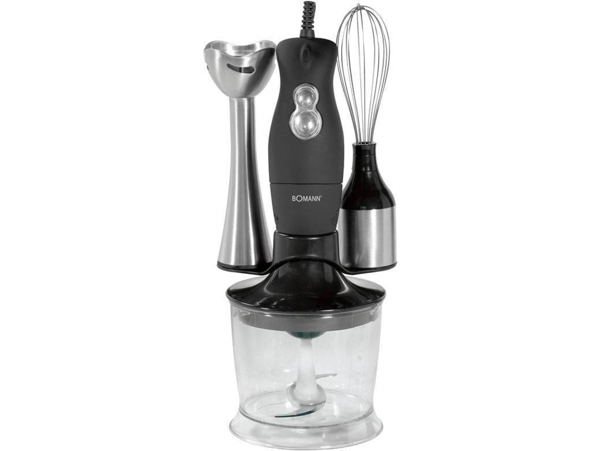 Batidora de Mano + Accesorios BOMANN SMS 349 CB (200 W - Negro)
