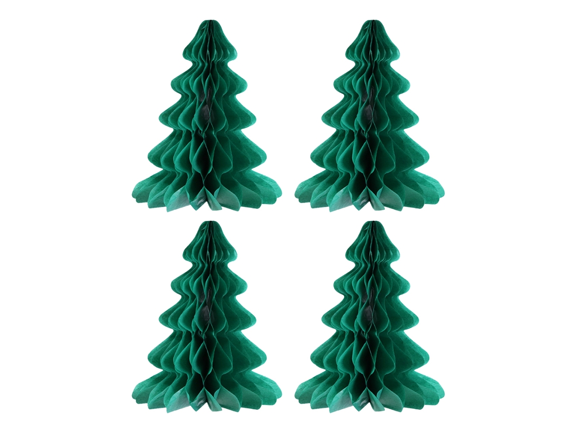 4 adornos navideños, gorro de Papá Noel en forma de panal RNEMITERY