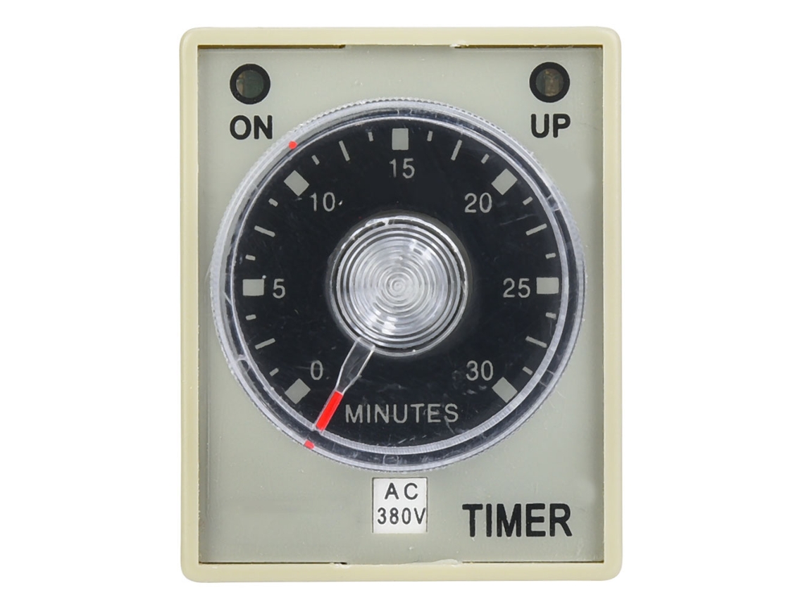 Relé Temporizador Eléctrico De 8 Pines, Retardo De Liberación, 35 Mm, Montaje En Riel Din, Ac380v, 30 Min