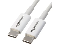 Cable USB AMAZON (USB-C - USB-C - 90 cm - Blanco)