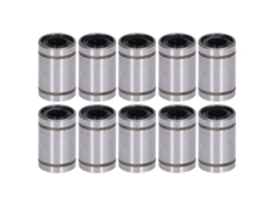 10 Rodamientos Lineales Lm6uu Para Eje Óptico, 6 Mm De Diámetro Interior, 12 Mm De Diámetro Exterior, Acero Inoxidable 304, Para Impresoras 3d Cnc.