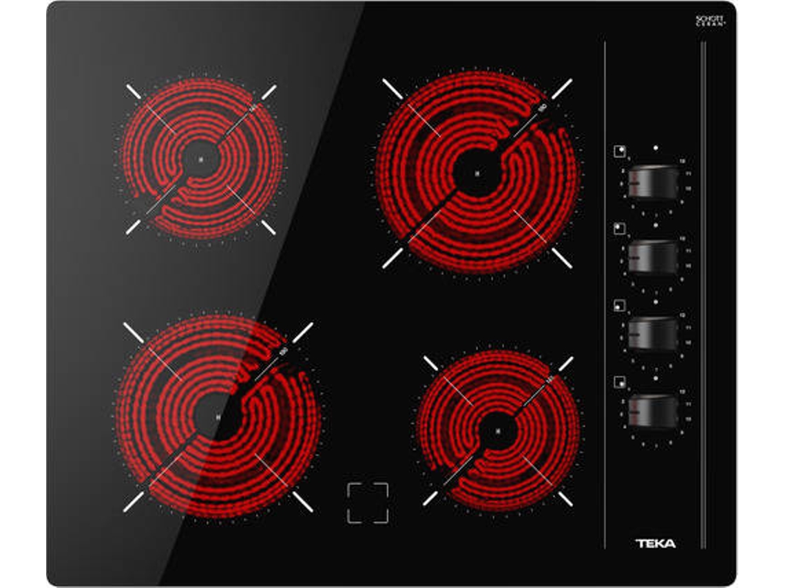 Placa de Vitrocerámica TEKA TBC 64000 XFL (Eléctrica - 60 cm - Negro)