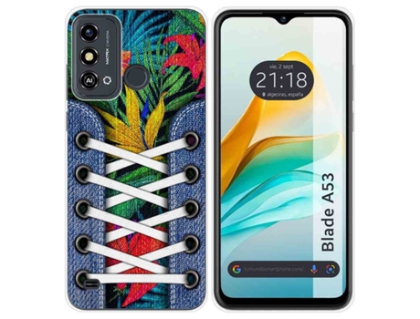 Funda Silicona para Zte Blade A53 diseño Zapatillas 12 Dibujos
