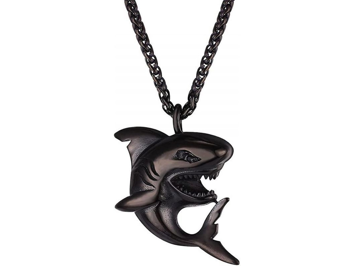 Collar Con Colgante De Tiburón, Pez Y Delfín Para Hombres Y Niños En Acero Inoxidable Nhg