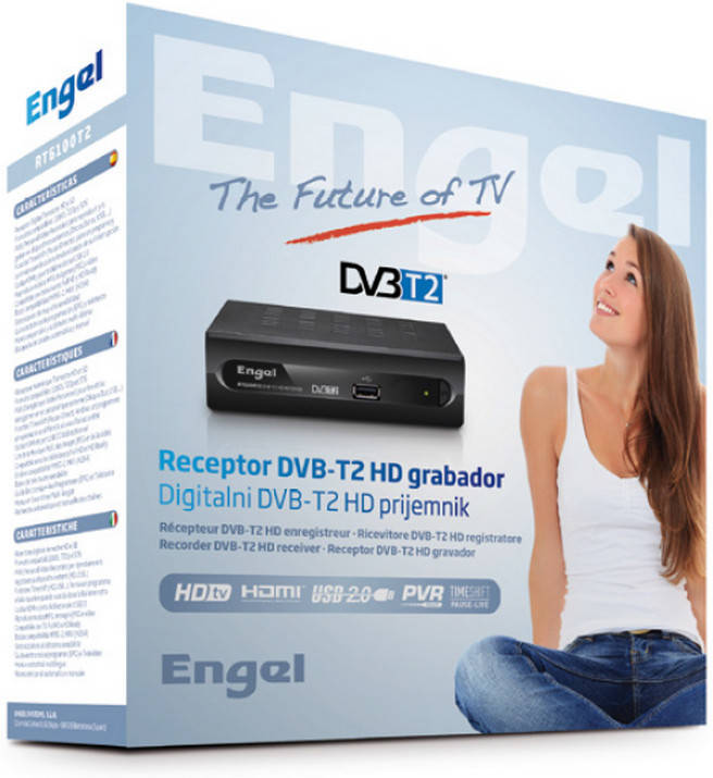 ENGEL RT6100T2 Receptor TDT HD Grabador - Sintonizador