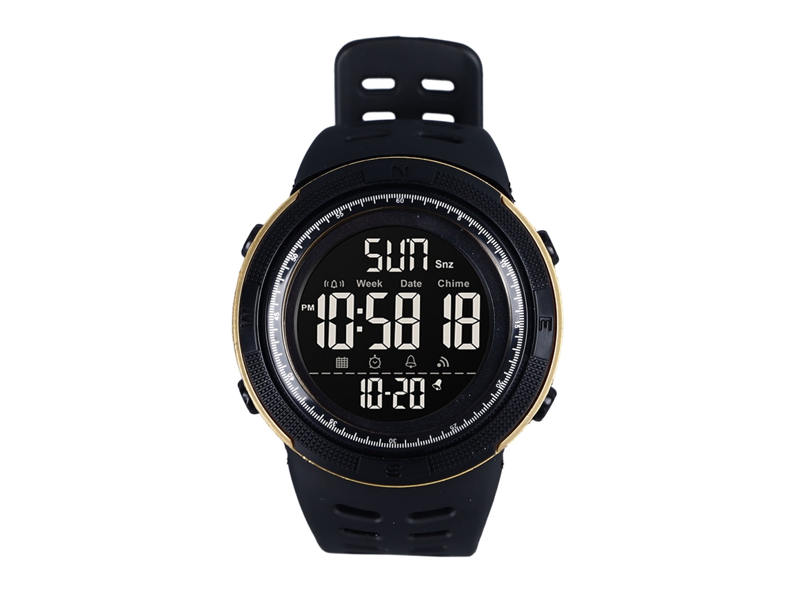 Reloj Deportivo Digital Para Hombre, Resistente Al Agua Hasta 50 M, Con Led, Cronógrafo Y Luz Nocturna.