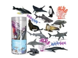 Ats-set De Juguetes De Animales Marinos Para Niños 16 Piezas Figuras Oceánicas Juguetes Educativos Regalo Para Niños Amantes Del Mar