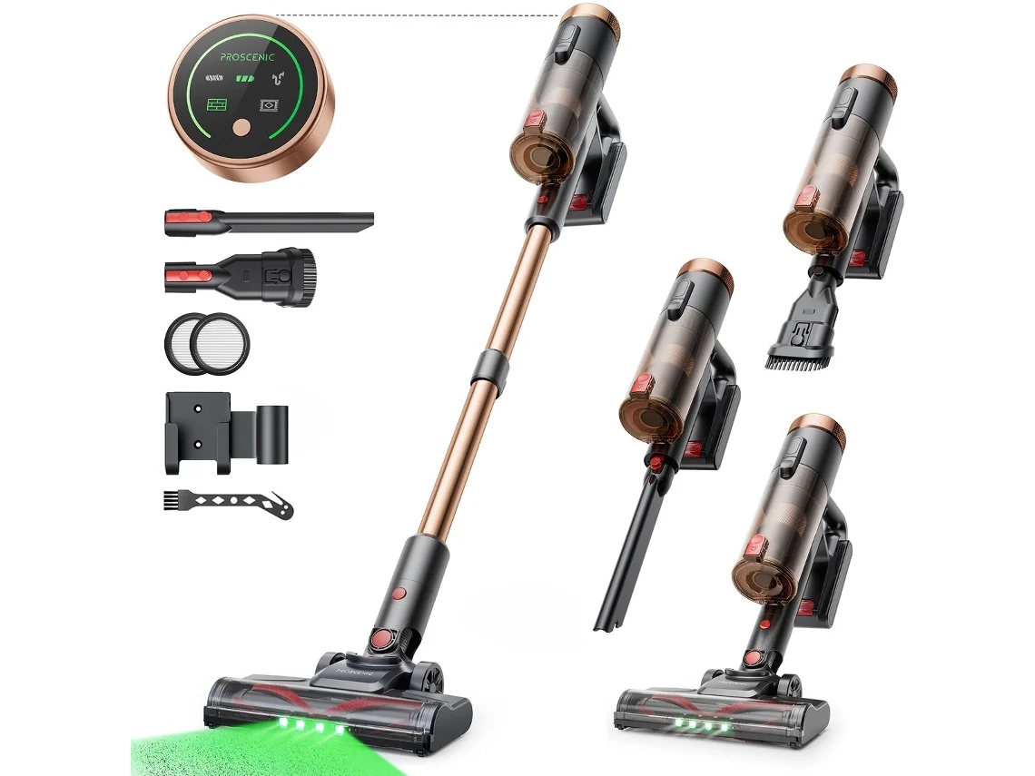 Aspiradoras Escoba Proscenic P11 Ultra - 55kpa120aw) - 550w - 55 Min Autonomía - 1000ml - Ultraleve - Anti-enredos