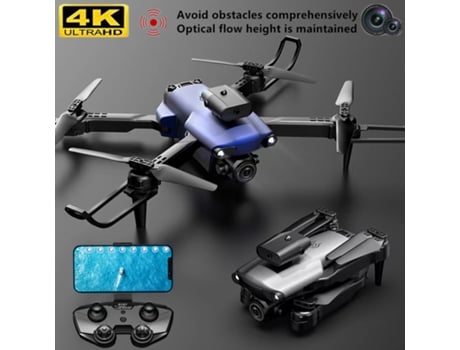 VPCOMERCIAL - Drone con cámara 4K Ultra HD Evitación de obstáculos de 360 ° (Duración de la batería: 15 min - Azul)