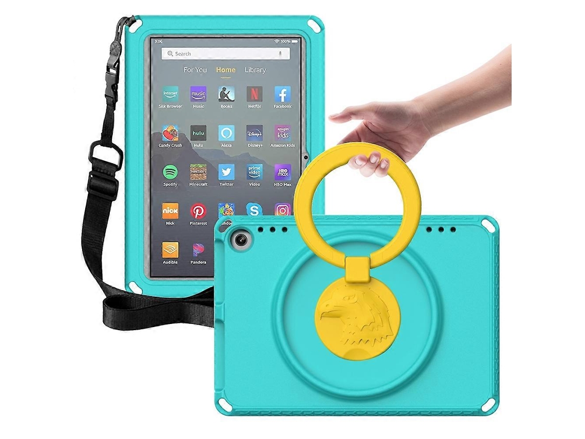 Funda de EVA a prueba de golpes para tableta Amazon Fire HD 8 2020 / HD 8 Plus 2022, sin marco, impermeable, Saisiyiky