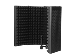 Protector acústico de espuma para micrófono plegable, ideal para estudio, grabación y transmisión en vivo. Chaberlu