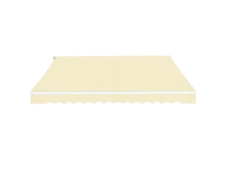 Maison Exclusive - Toldo Plegable De Operación Manual 400 Cm Crema