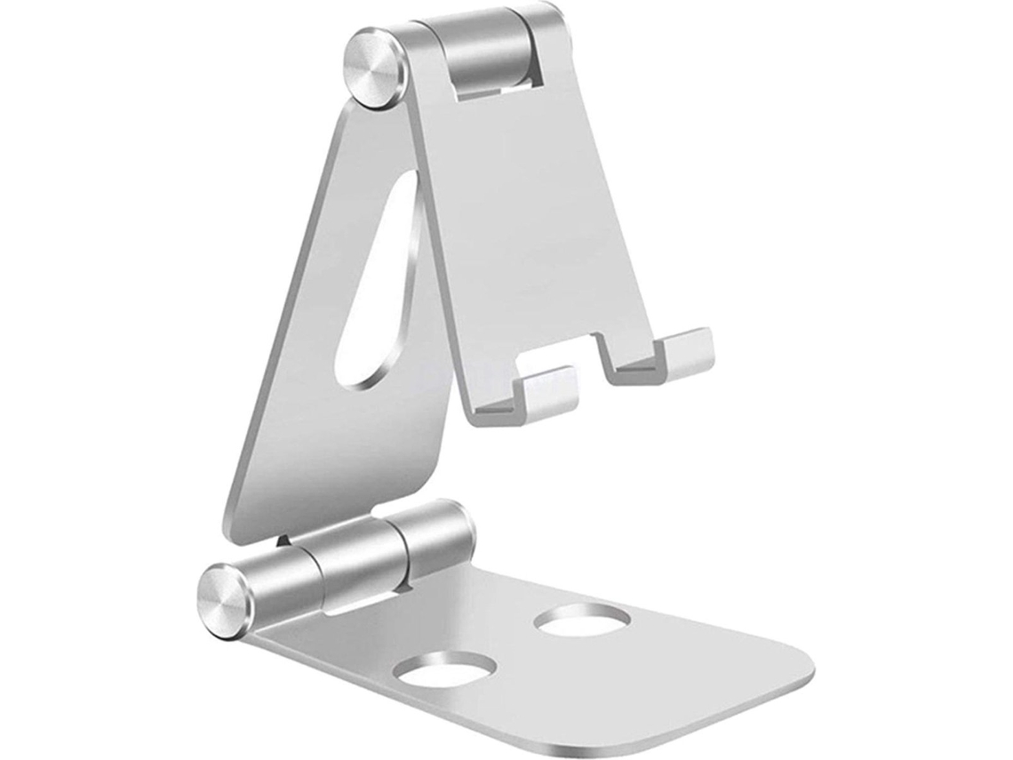 Soporte de mesa de aleación de aluminio plateado para teléfono móvil y tableta ZYBLSSBB