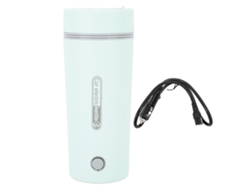 Hervidor Eléctrico Portátil Para Viajes, 350 Ml, Calentamiento Rápido, Anti-quemaduras, 12 V 80 W, Verde Claro
