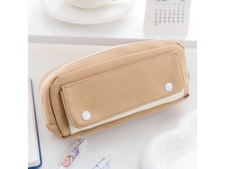 (estilo 5) Lindo Estuche Para Lápices De Color Sólido Con Botón, Regalo Con Patrón De Caracol