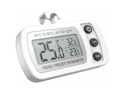 Termómetro Digital Para Nevera Con Pantalla Lcd Resistente Al Agua Y Registro De Temperatura Máxima Y Mínima