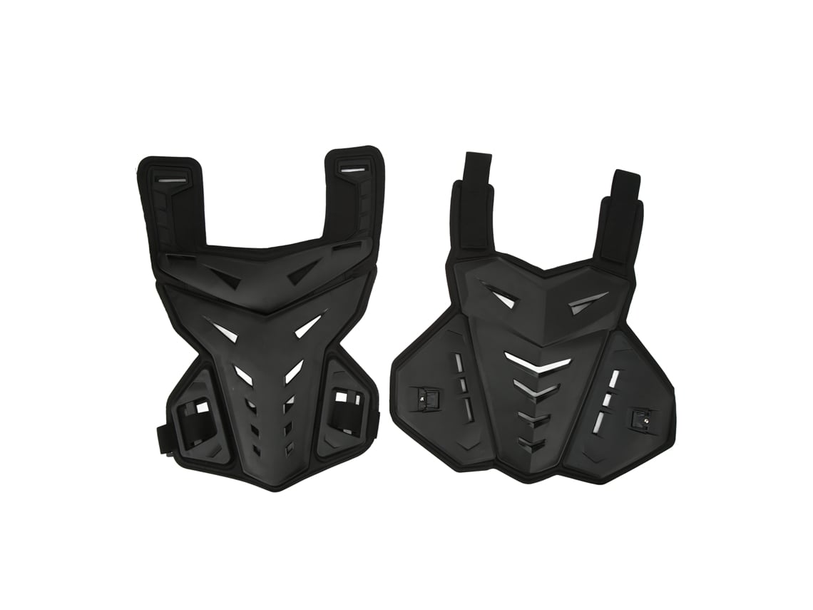 Colete De Proteção Moto Armadura Com Absorção De Impacto Respirável Unissex Para Motocross Preto