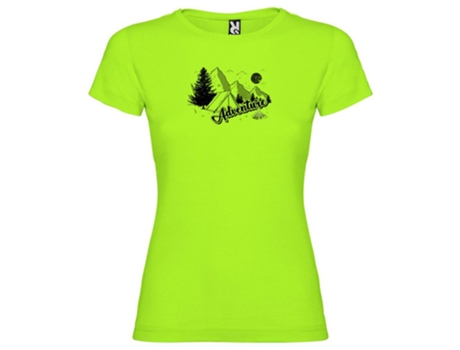 Camiseta de Mujer KRUSKIS Adventure Montaña Verde (M)
