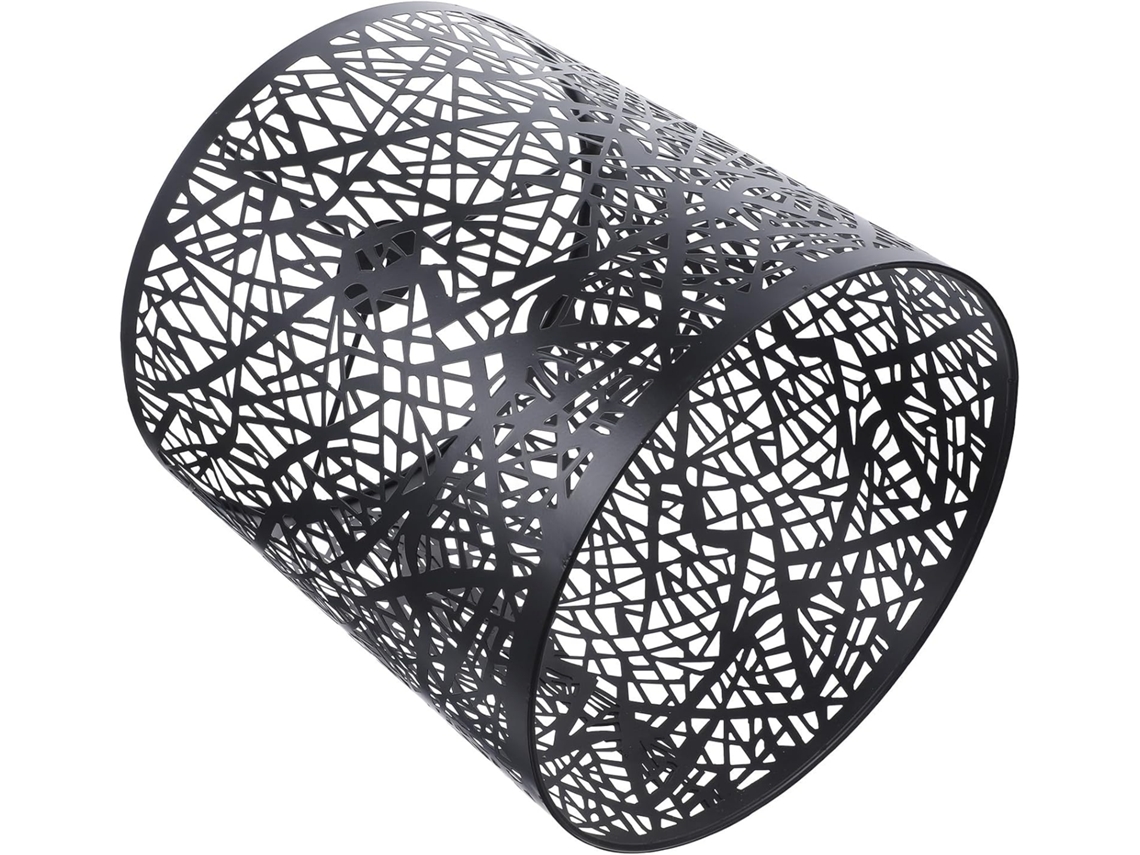 Lámpara De Mesa Elegante Y Ligera De Hierro Negro Con Casquillo E27