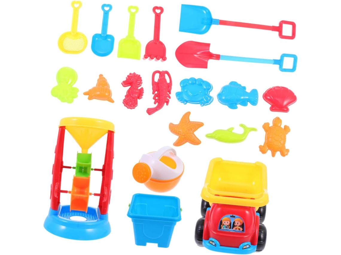 1 juego de herramientas y accesorios educativos para jugar en la arena, para niños y niñas.