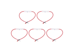 5 Conectores De Soporte De Husillo Para Automóvil De 10 A Con Cable De 16 Awg De 12 Pulgadas Y Husillo De Vidrio De 5 A De 6 X 30 Mm