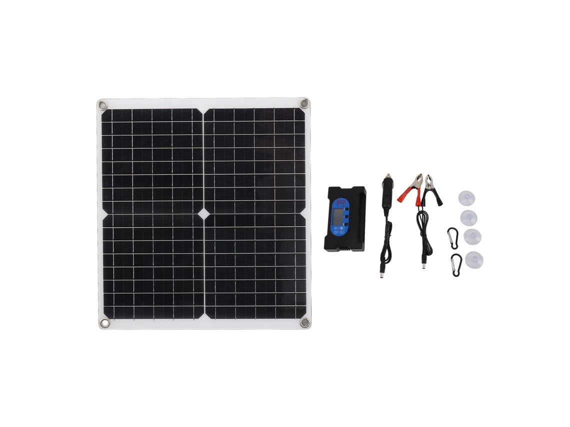 Controlador De Carga Solar De 25 W Y 10 A, Silicio Monocristalino, Carga Rápida Para Iluminación Y Herramientas.