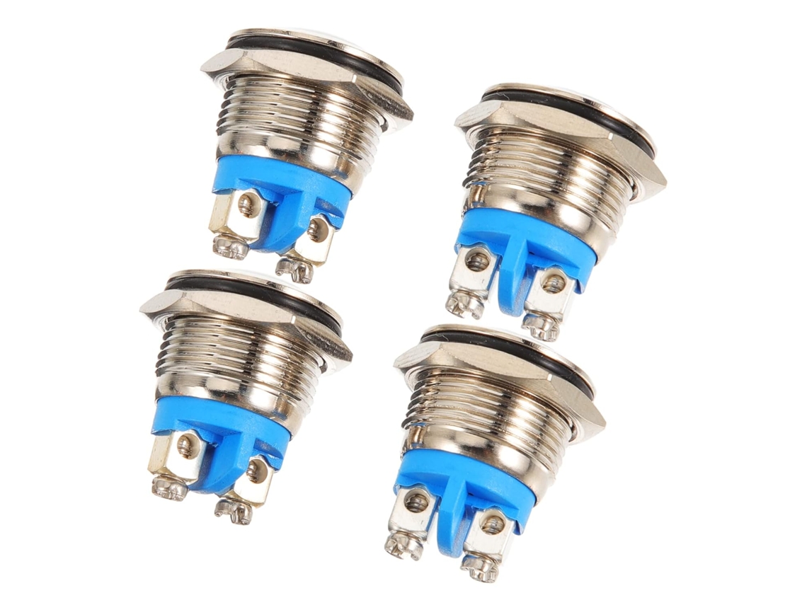 Kit De 4 Pulsadores De Alta Resistencia Para Reemplazo De Timbres Con Cable