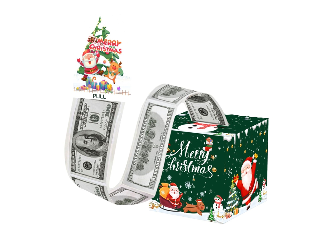 Caja de regalo navideña para dinero, organizador de dinero DIY con 50 bolsas transparentes Aeuzwr (Estilo 6)