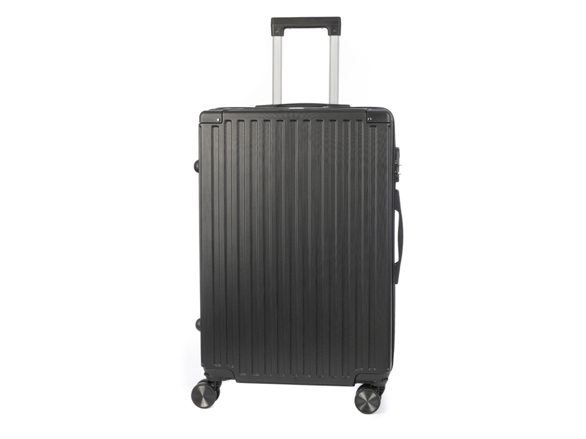 Maleta Mediana Trolley Rígida Ultraligera, De Abs De Alta Resistencia Con Esquinas Reforzadas. Cerradura Numérica Y 4 Ruedas Dobles Extraíbles 360°.