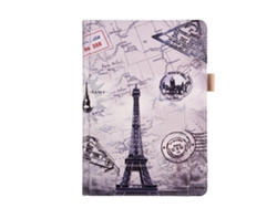 Funda protectora de piel sintética multiángulo con soporte abatible para iPad 9.7 2017/Air/Air2