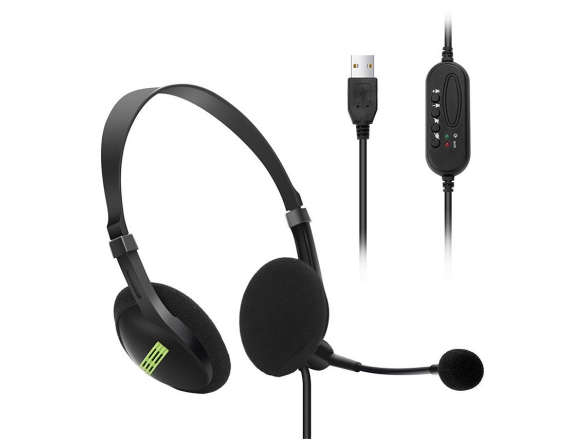 Auriculares Usb Bluetooth, Estéreo Con Cancelación De Ruido Física, Micrófono, Set De Regalo