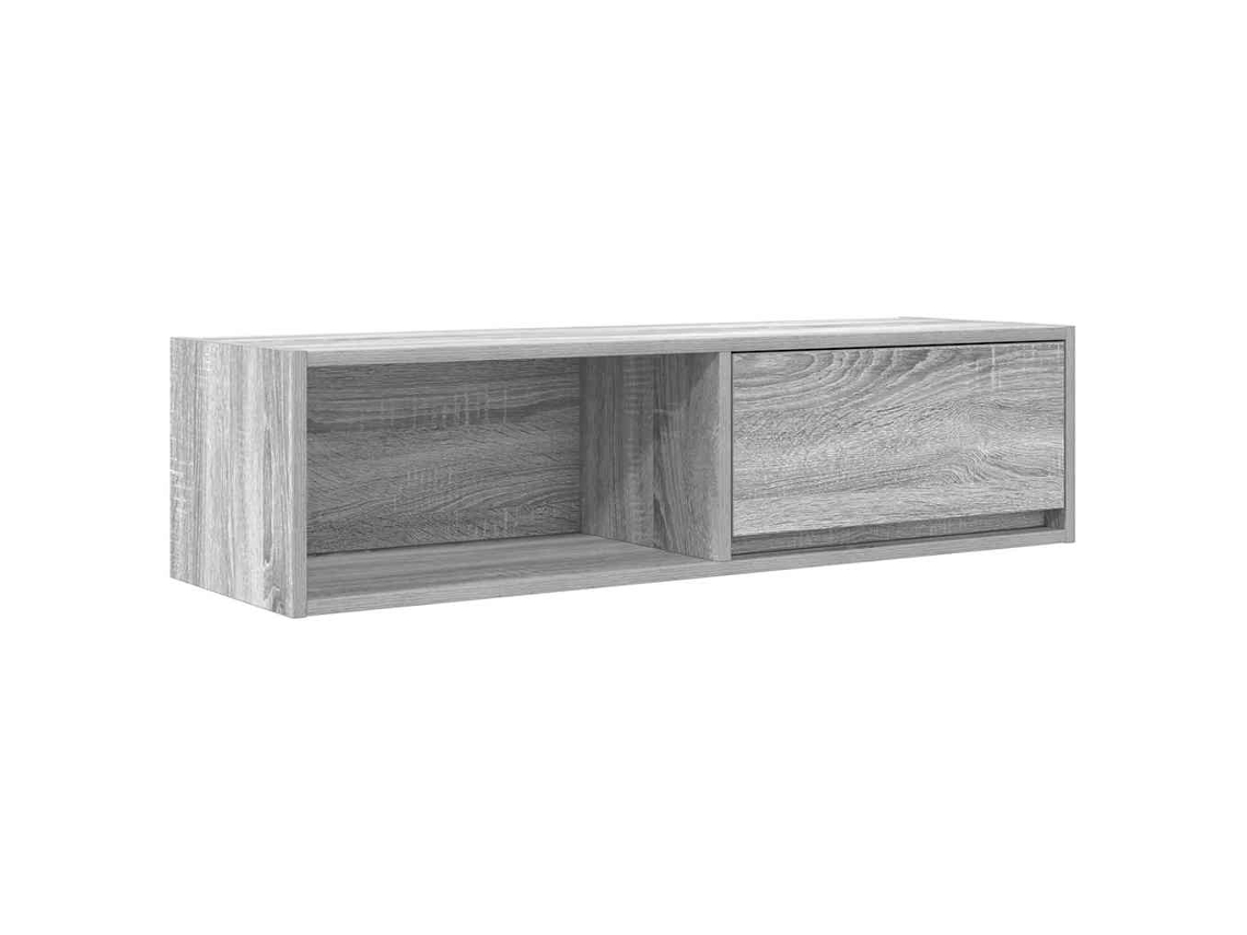 Mueble TV 100x31x25,5 cm Derivados de Madera Gris Sonoma MAISON EXCLUSIVE