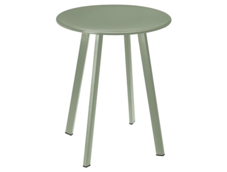 ProGarden Mesa auxiliar de exterior verde mate 40x49 cm