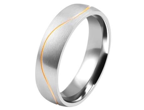 AKZENT Anillo de acero Inoxidable para hombre, San Valentín, compromiso, amistad– Tam.54 – 0108