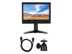 Monitor De Pc Multifunción 7 Pulgadas 1024x600 16:9 Con Entrada Hdmi/vga/av Y Soporte