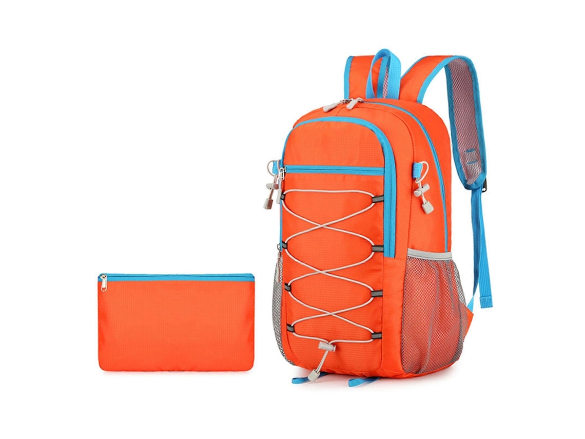 Mochila Oxford para actividades al aire libre, multifuncional, resistente al agua, ideal para viajes, montañismo y acampada. Color naranja.