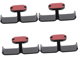 Soporte Doble Para Auriculares De 4 Piezas Para Escritorio, Adhesivo, No Requiere Perforación, Ahorra Espacio.