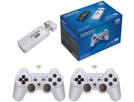 Consola EZII Y6 Juegos en 3D 10000 juegos 64GB 2 Comando blanco