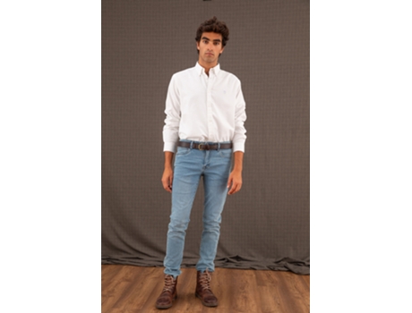 Pantalones de Hombre THROTTLEMAN Lavado Azul (46)