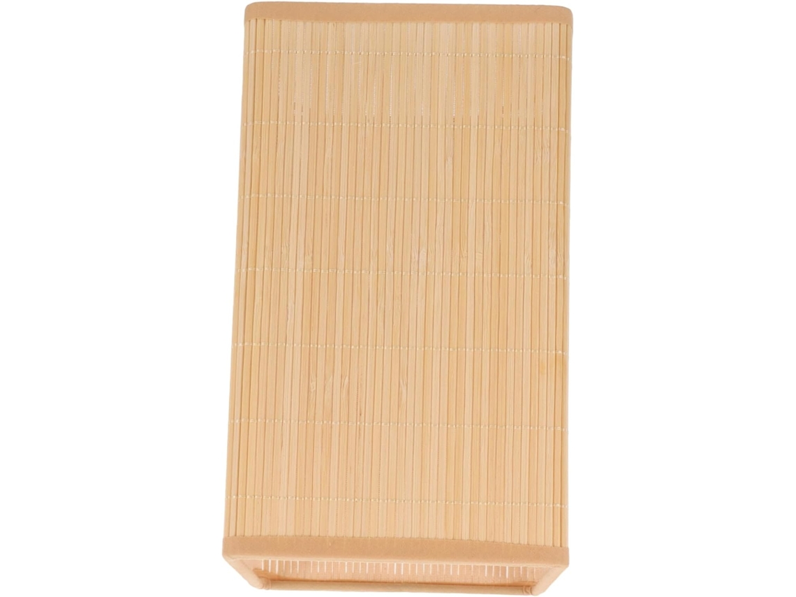 Lámpara De Mesa Colgante De Bambú Tejido, Forma Cilíndrica Natural Para Restaurantes Y Hoteles, Fácil De Instalar.