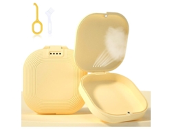 Estuche Para Retenes De Aceite, Estuche Delgado Con Orificios De Ventilación, Incluye Herramienta Y Cepillo, Color Amarillo.