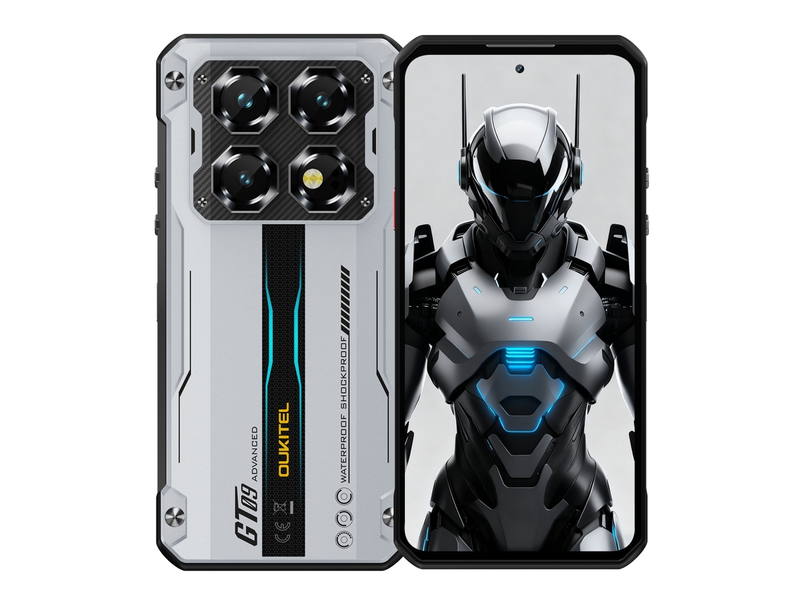 Smartphone resistente OUKITEL WP60 5G, color plata, 24/256 GB