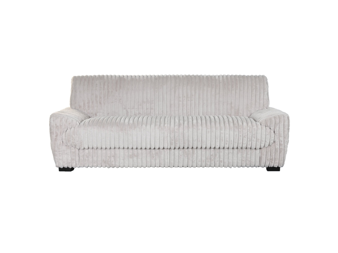 Sofa Poliester Pelo Beige 198x84x79cm