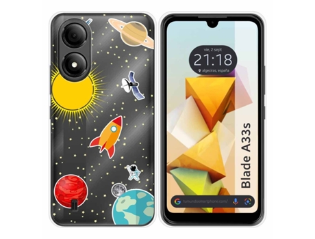 Funda Silicona para Zte Blade A33s diseño Espacio Dibujos