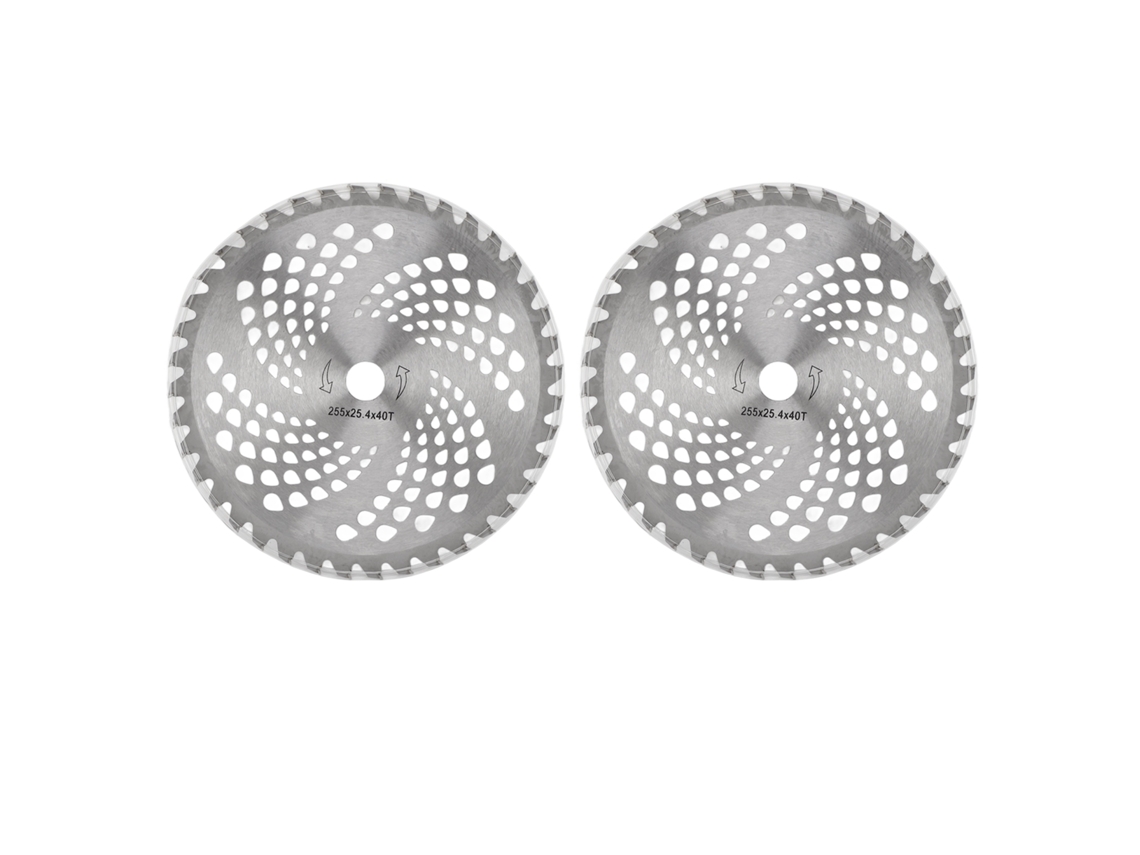 2 Cuchillas De Acero Aleado Para Cortacésped De 10 Pulgadas Y 40 Dientes. Cabezal De Repuesto Duradero Para Jardín.